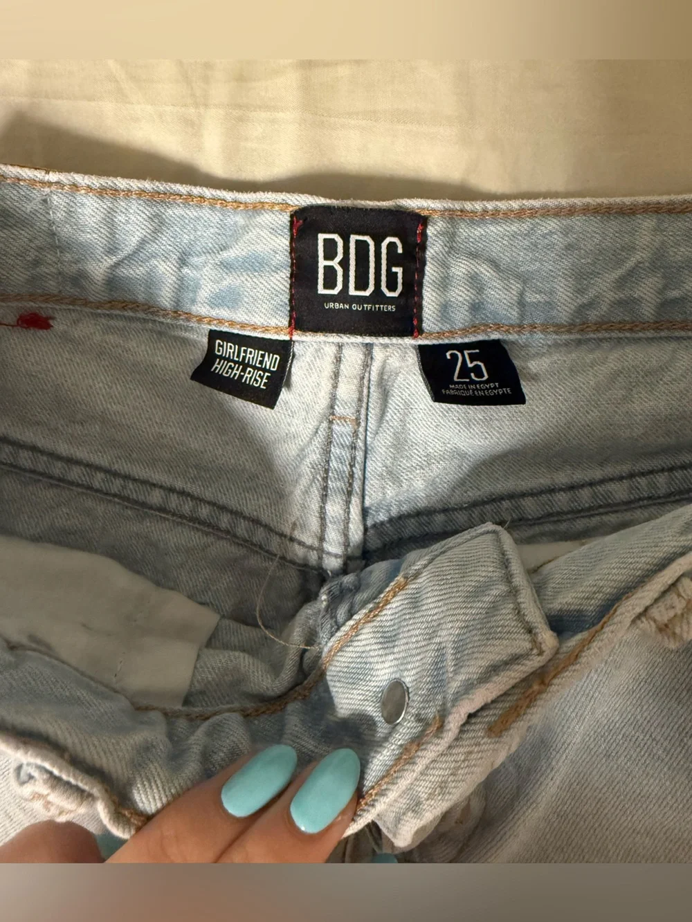 BDG Light Wash Denim Shorts